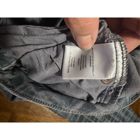 Cabi womens stretch gray plaid skinny jeans style 3047 Low Rise Size 2 GUC - Picture 5 of 9